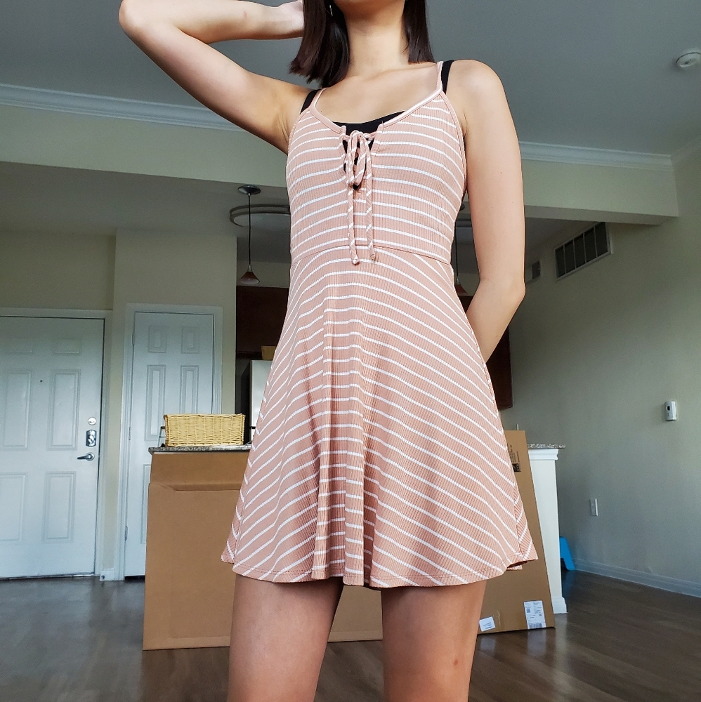 Pink Striped Dress